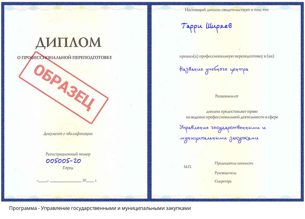 Управление государственными и муниципальными закупками Бугуруслан