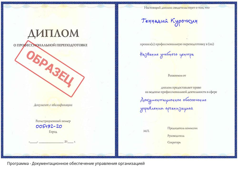 Документационное обеспечение управления организацией Бугуруслан