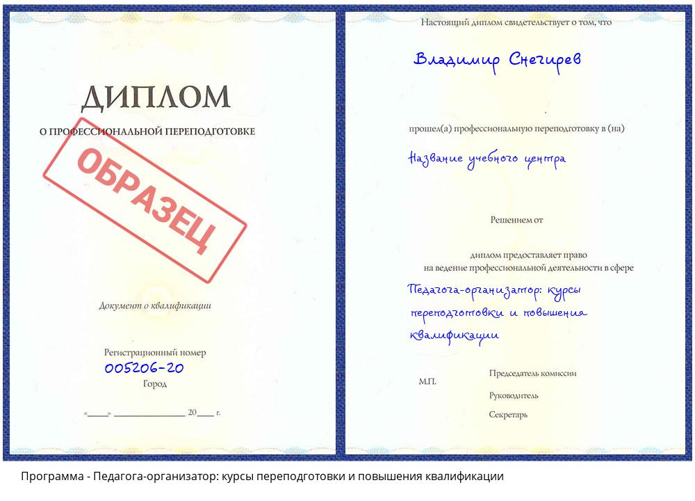 Педагога-организатор: курсы переподготовки и повышения квалификации Бугуруслан